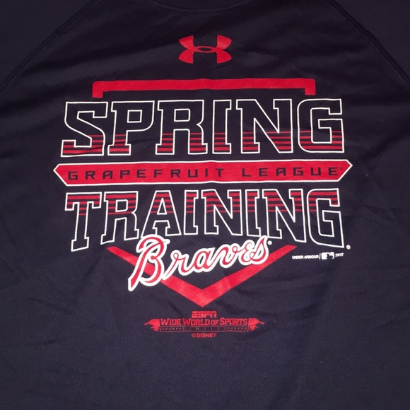 atlanta braves under armour shirt